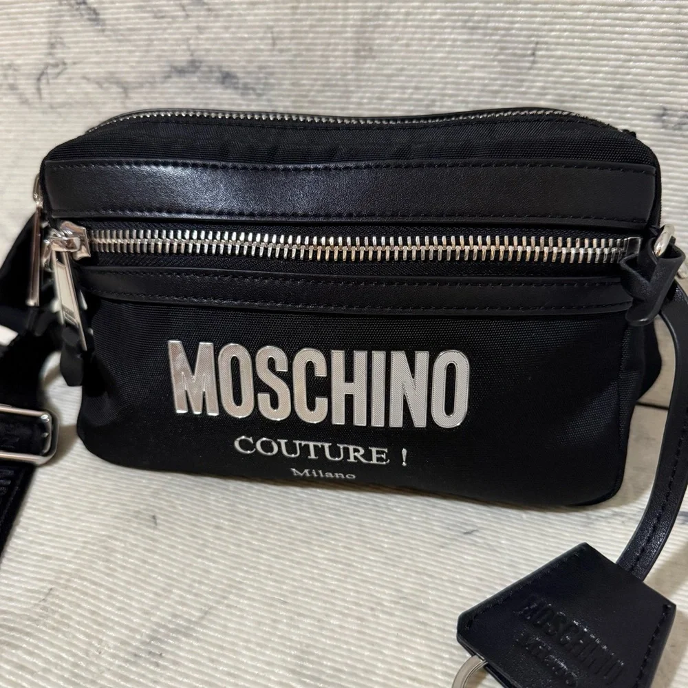 Moschino Couture Black Belt Bag / Bumbag Unisex - Picture 5 of 17